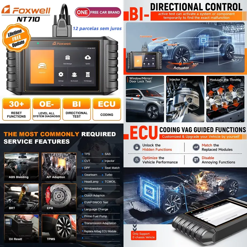 FOXWELL NT710 Alat Diagnostik  - Car Diagnostic Tool ulasan dan harga